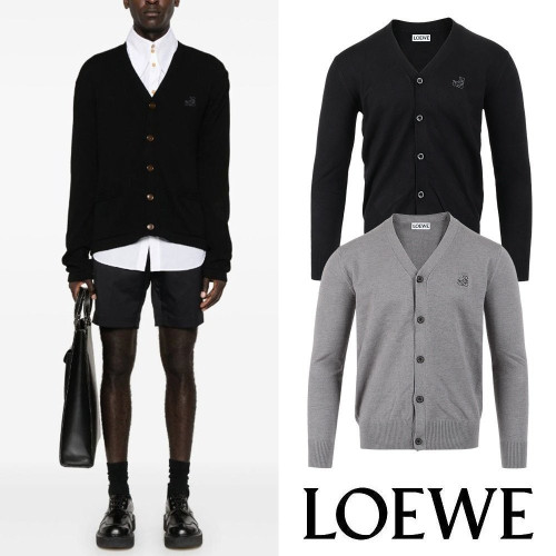 💕 로** 신상 아나그램 자수 울 가디건