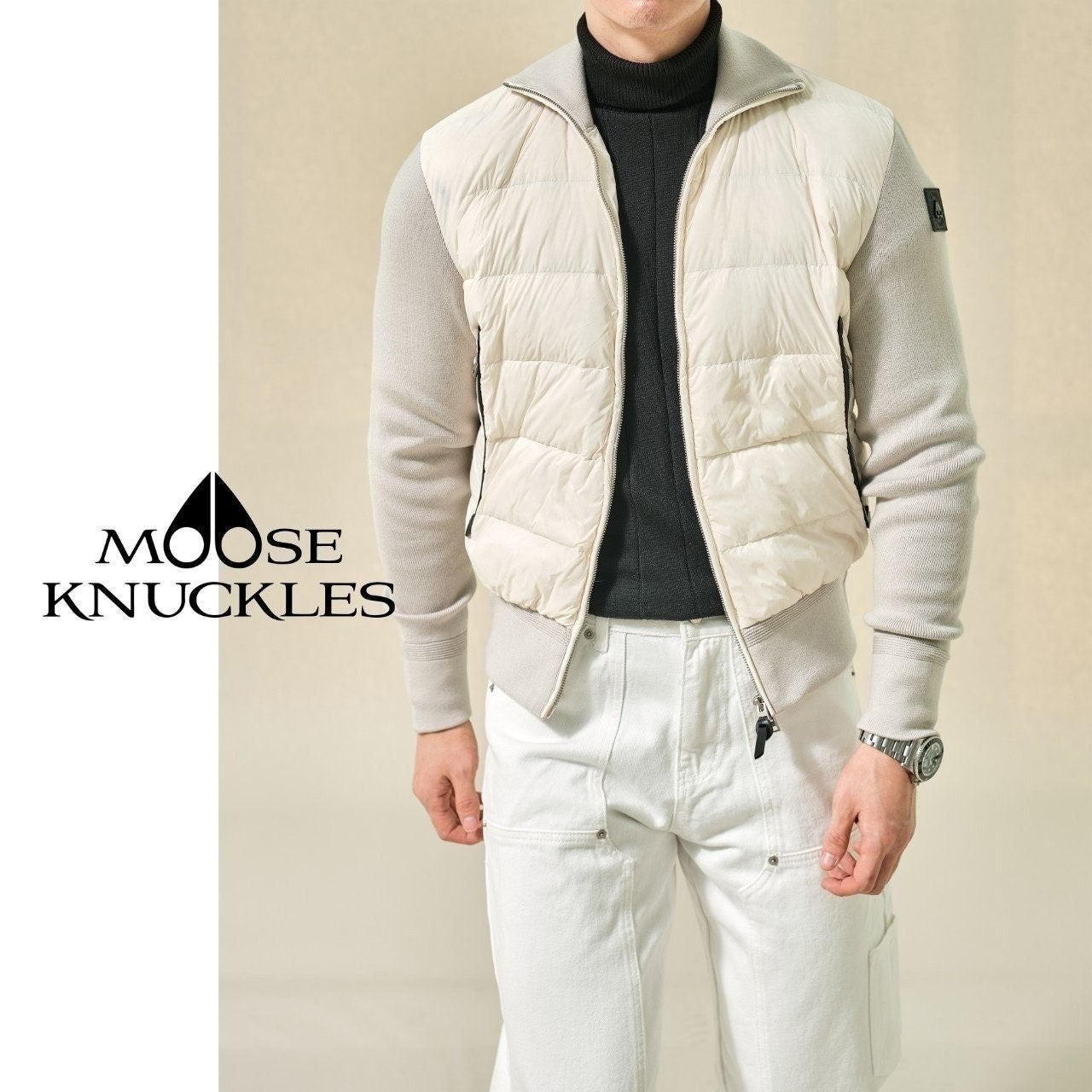 💕 무*** 스포츠 라인 오리털100프로 니트패딩