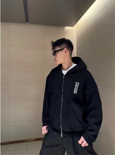 💕 크* 입체로고 후드 집업