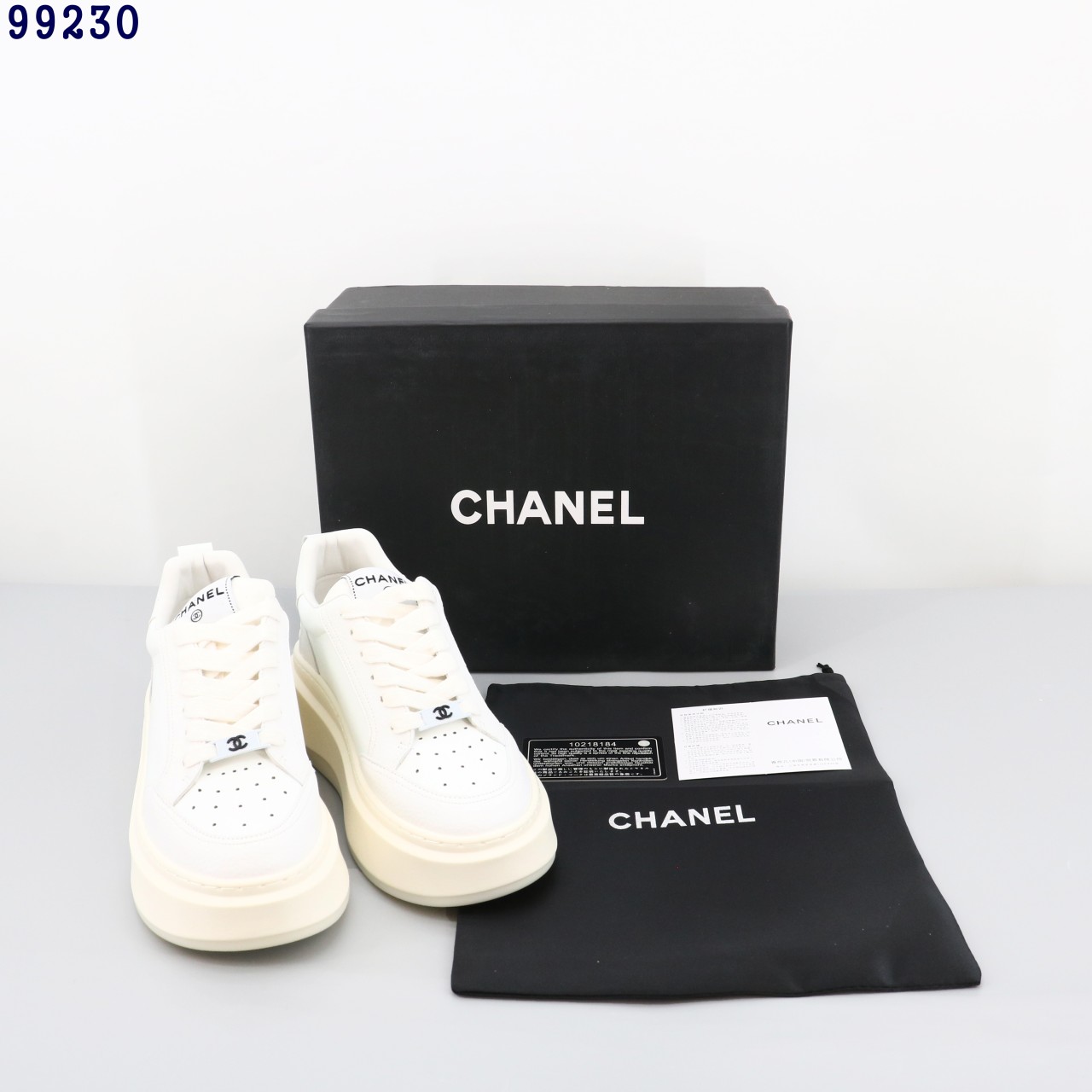 👹샤넬 백 로고 스니커즈 화이트👹