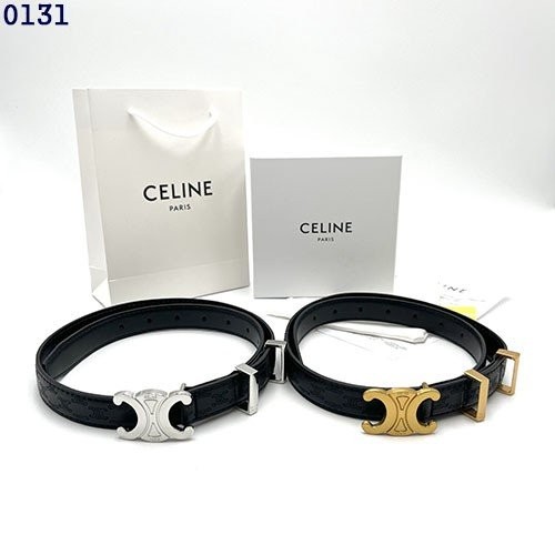 👹셀린느 트리옹프 엠보싱 가죽 여성벨트 (블랙)👹