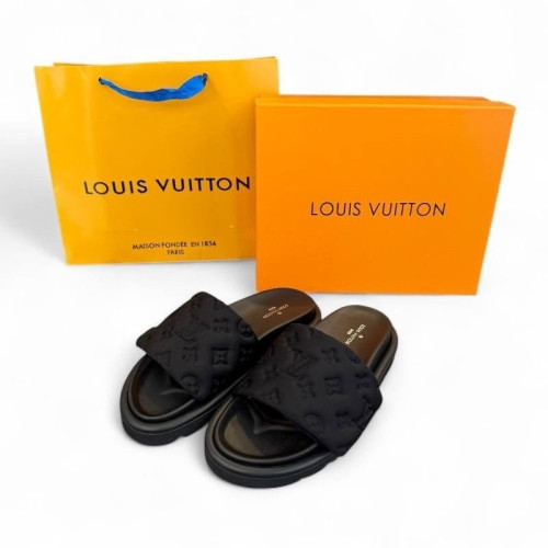 👹루이비통 엠보로고 뮬 모노그램 (블랙) 👹