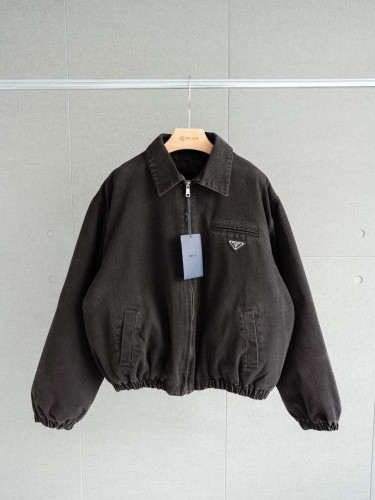 •프라* 25 플레이트 데님 패딩 자켓 - 수입