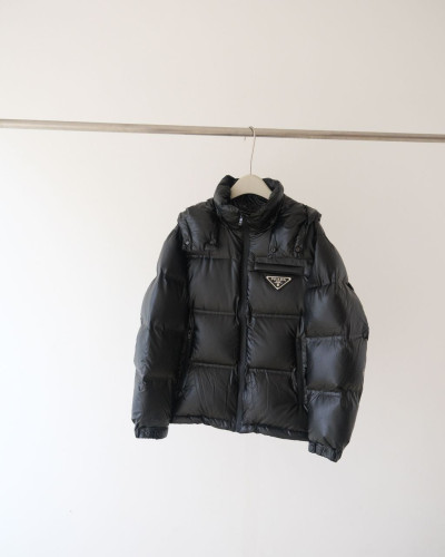 •프라* 25-26 빅 플레이트 구스다운 후드 패딩 - 수입