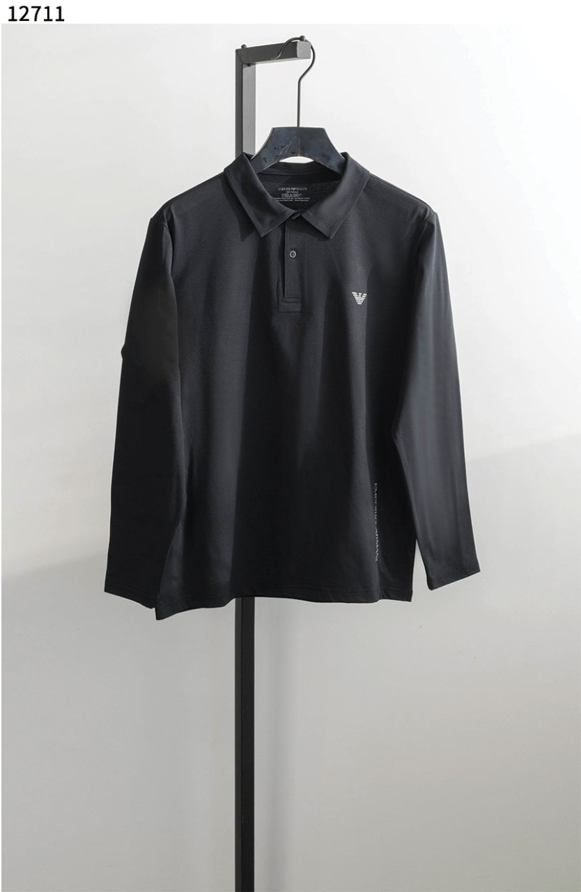 #엠포리오아르마니 [Emporio Armani] Emporio Armani 로고 프린트 긴소매 폴로 셔츠 신상입고💢 #상의 #티셔츠 #12711
