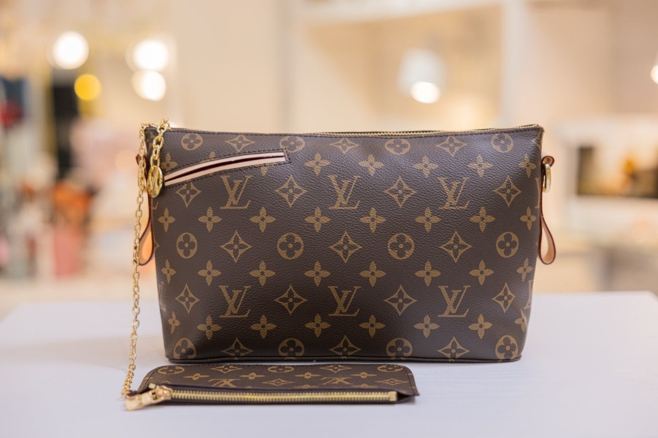 💕 루* 고급 안감 레드 미노 크로스백+파우치set