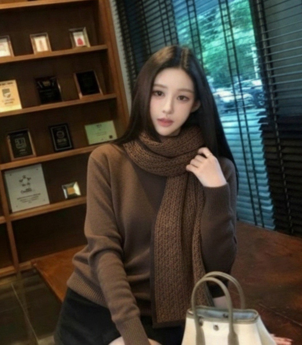 💕 펜* FF로고 패턴 울머플러➡️수입최고급