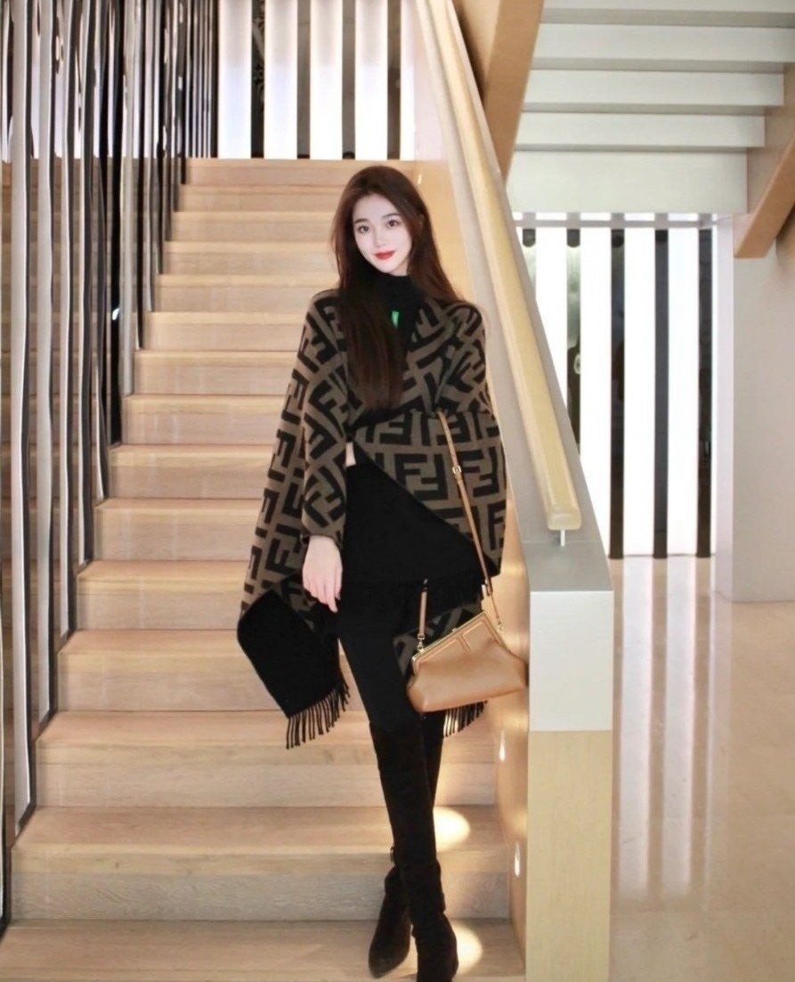 💕 펜* 리버서블 판초