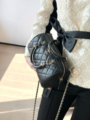 💕 샤* 고급 AP4411 25크루즈 램스킨 탑핸들 미니 볼링백