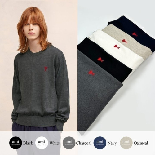 💕 아* 드 꾀흐 엠브로이더리 크루넥 니트 (남성)