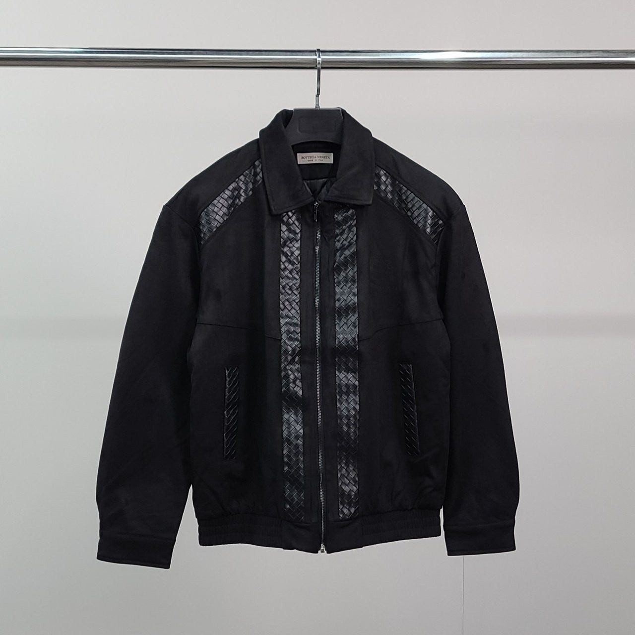 💕 보** 레더패턴 스웨이드 자켓