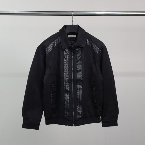 💕 보** 레더패턴 스웨이드 자켓