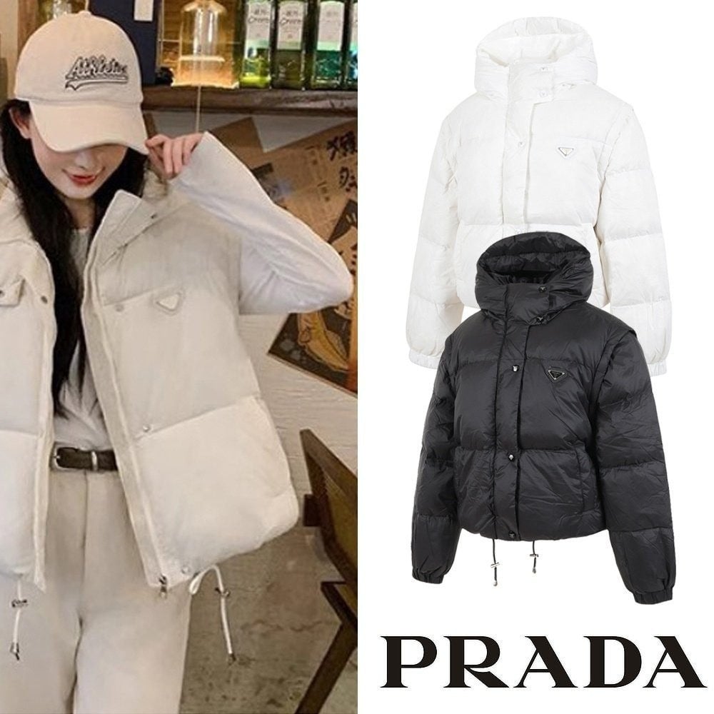 💕 프** 클래식 트라이앵글 후드 덕다운 멀티 패딩