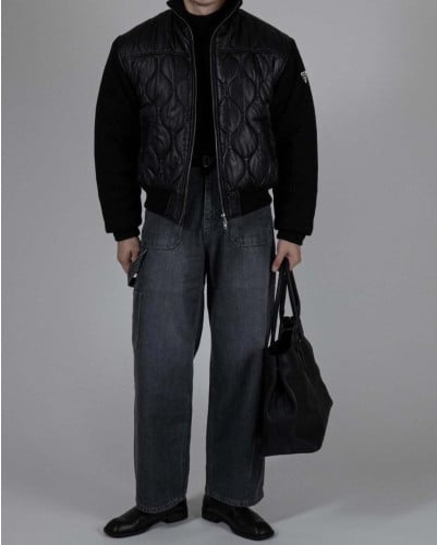 💕 프** 러프 니트 패딩 하이넥 점퍼