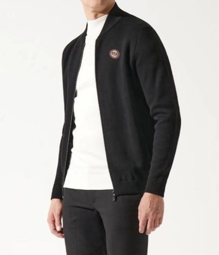 💕 구* 골드스틸 레더 램스울 니트 집업