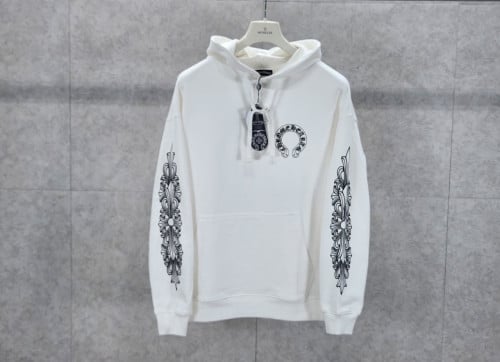 2025 크*** ChromeHearts 플로럴 홀스슈 후드티 입고~