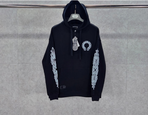 2025 크*** ChromeHearts 플로럴 홀스슈 후드티 입고~