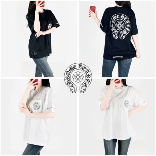 <크롬 등빅로고 반팔티>