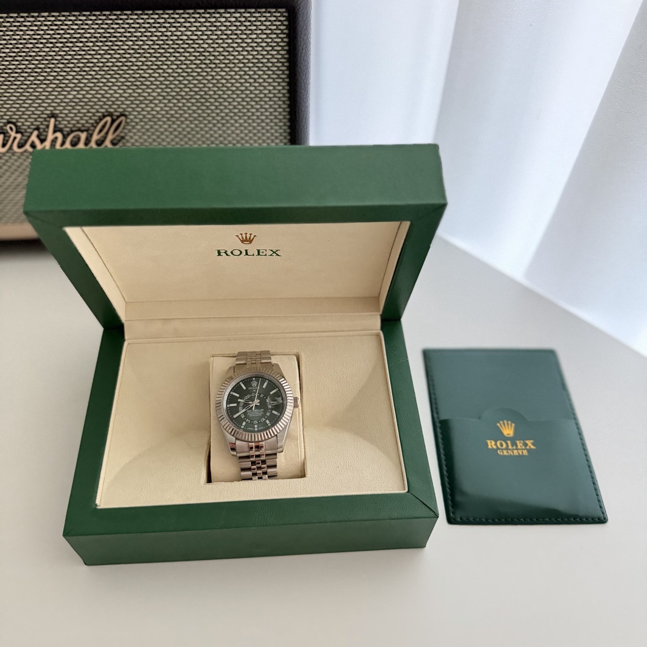 #A #로렉스 스카이드웰러 그린판