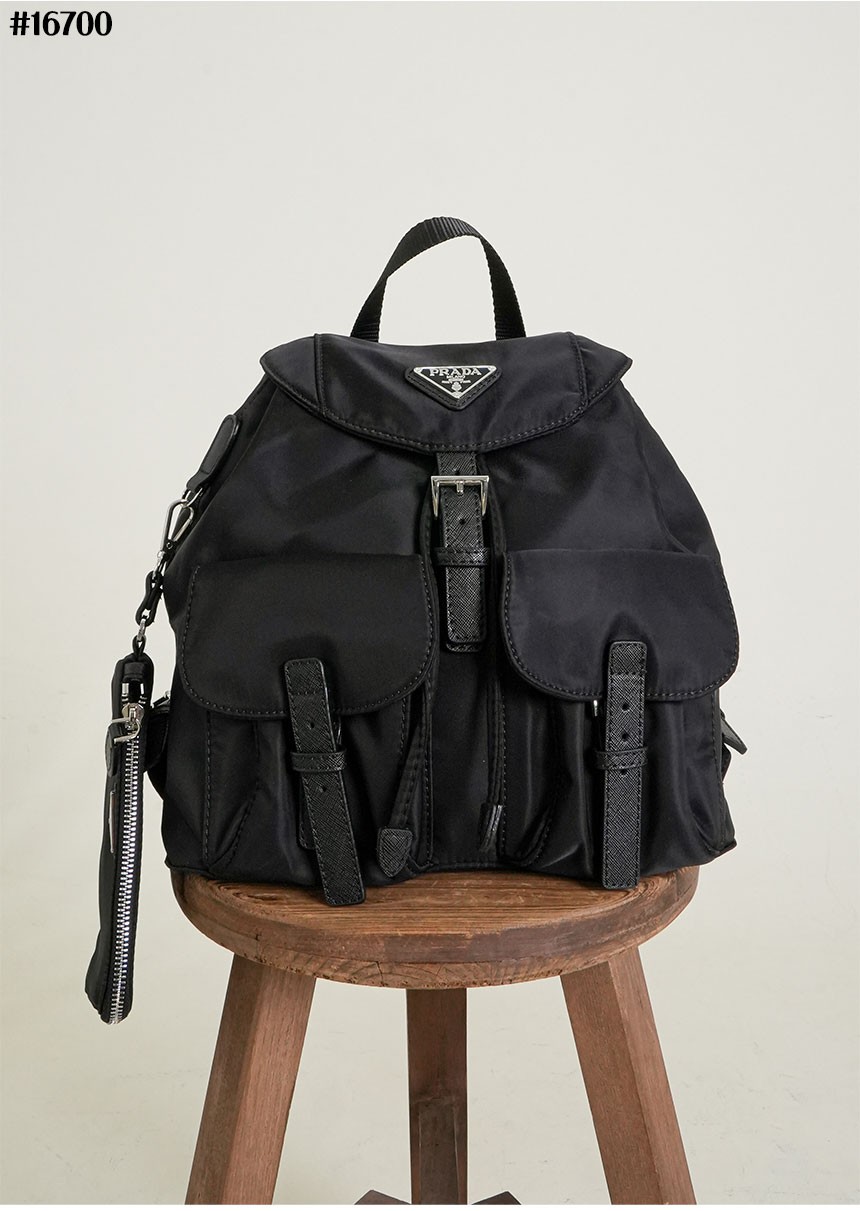 🔆 [PRADA] 프라다 리나일론 투포켓 백팩 스몰 & 미니 파우치 🔆