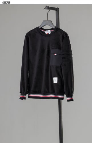 #톰브라운 [THOM BROWNE] 톰브라운 메리노 스트라이프 자카드 맨투맨 4828