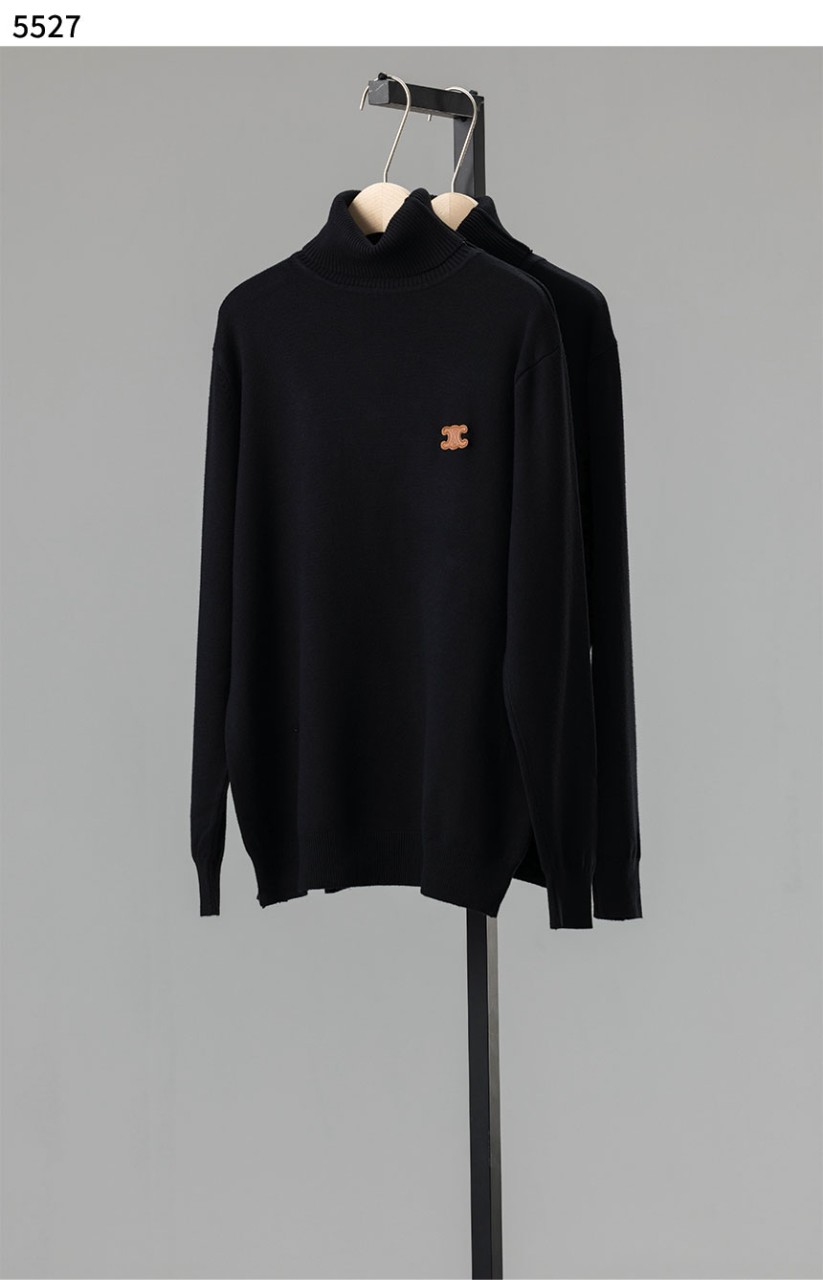 🍀 [CELINE] 셀린느 수입고급 아플리케 터틀넥 니트 🍀