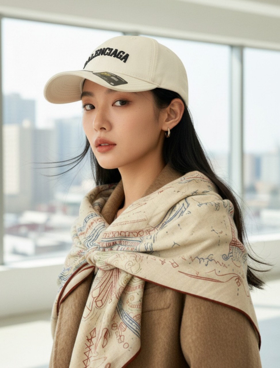 발VVVV  더블 로고 자수 볼캡 수입