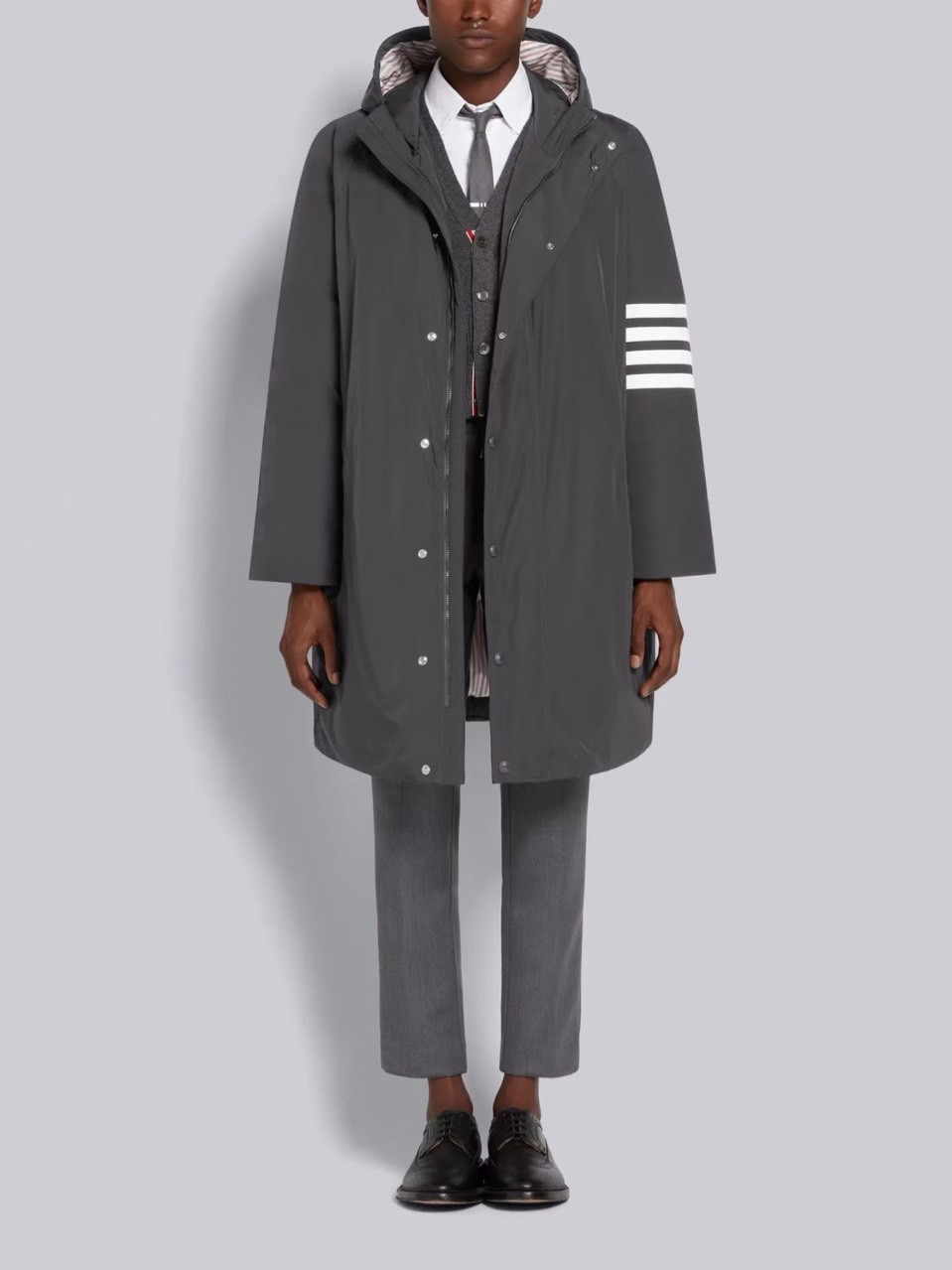 톰 브라운-THOM BROWNE 남성 4줄 다운 재킷