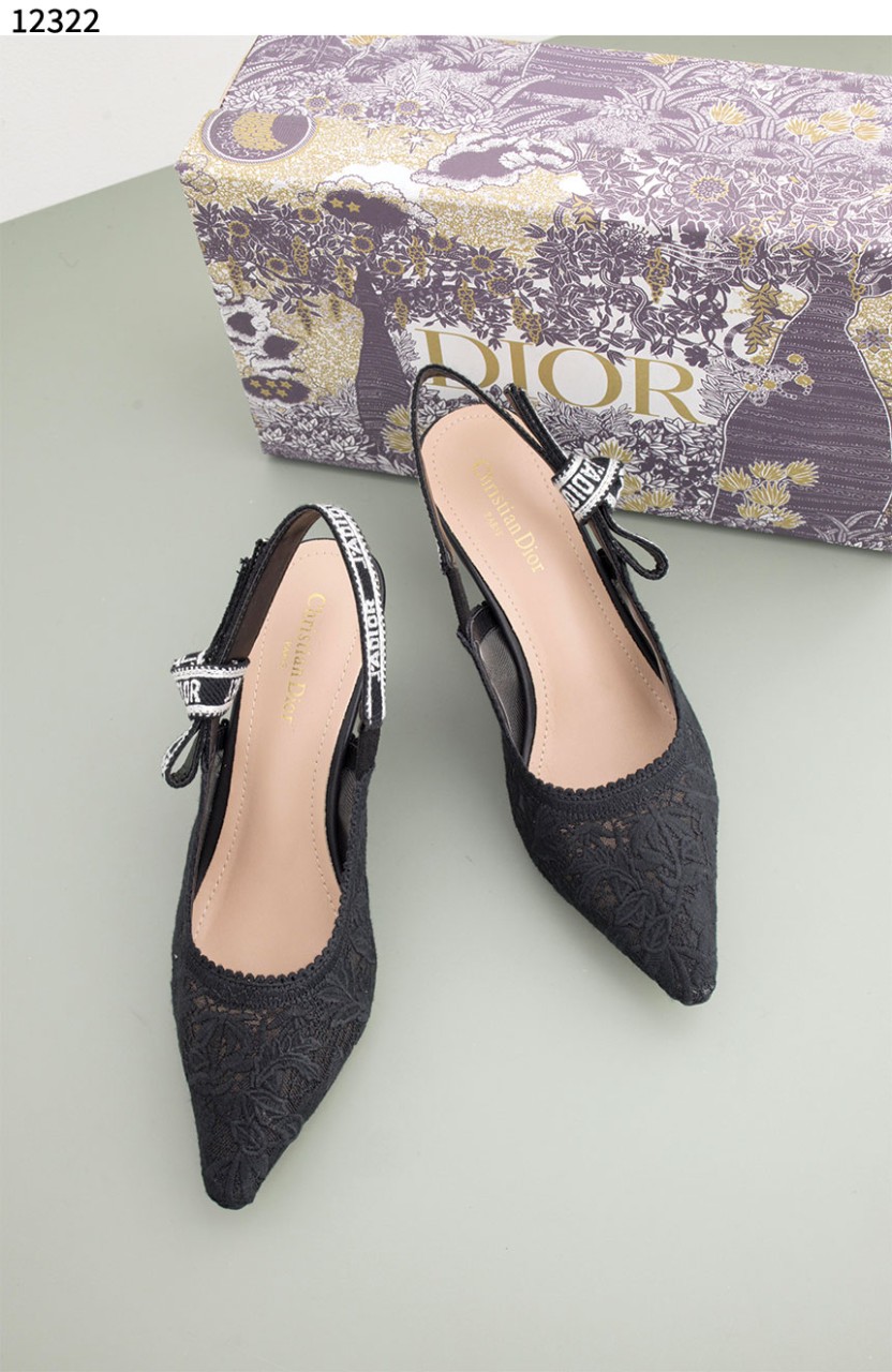 #디올 [Christian Dior] 여성 슬링백 펌프스 블랙 신상입고💢 #신발 #12322