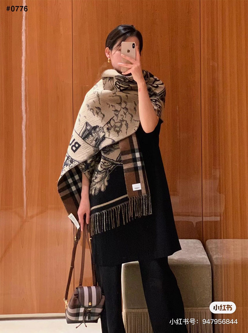 🍀 [BURBERRY] 버버리 EKD 캐시미어 머플러 🍀