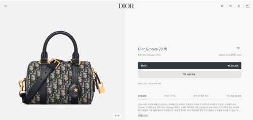 🚨Dior Groove 20 백 디올 오블리크 그루브 20백