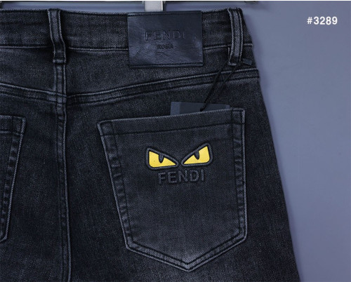 🍀 [FENDI] 팬디 몬스터 아이 흑청 워싱 데님 청바지 🍀