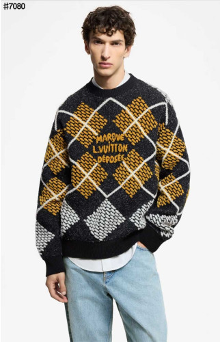 🍀 [LOUIS VUITTON] 루이비통 다미에 아가일 자카드 울 블렌드 니트 풀오버 🍀