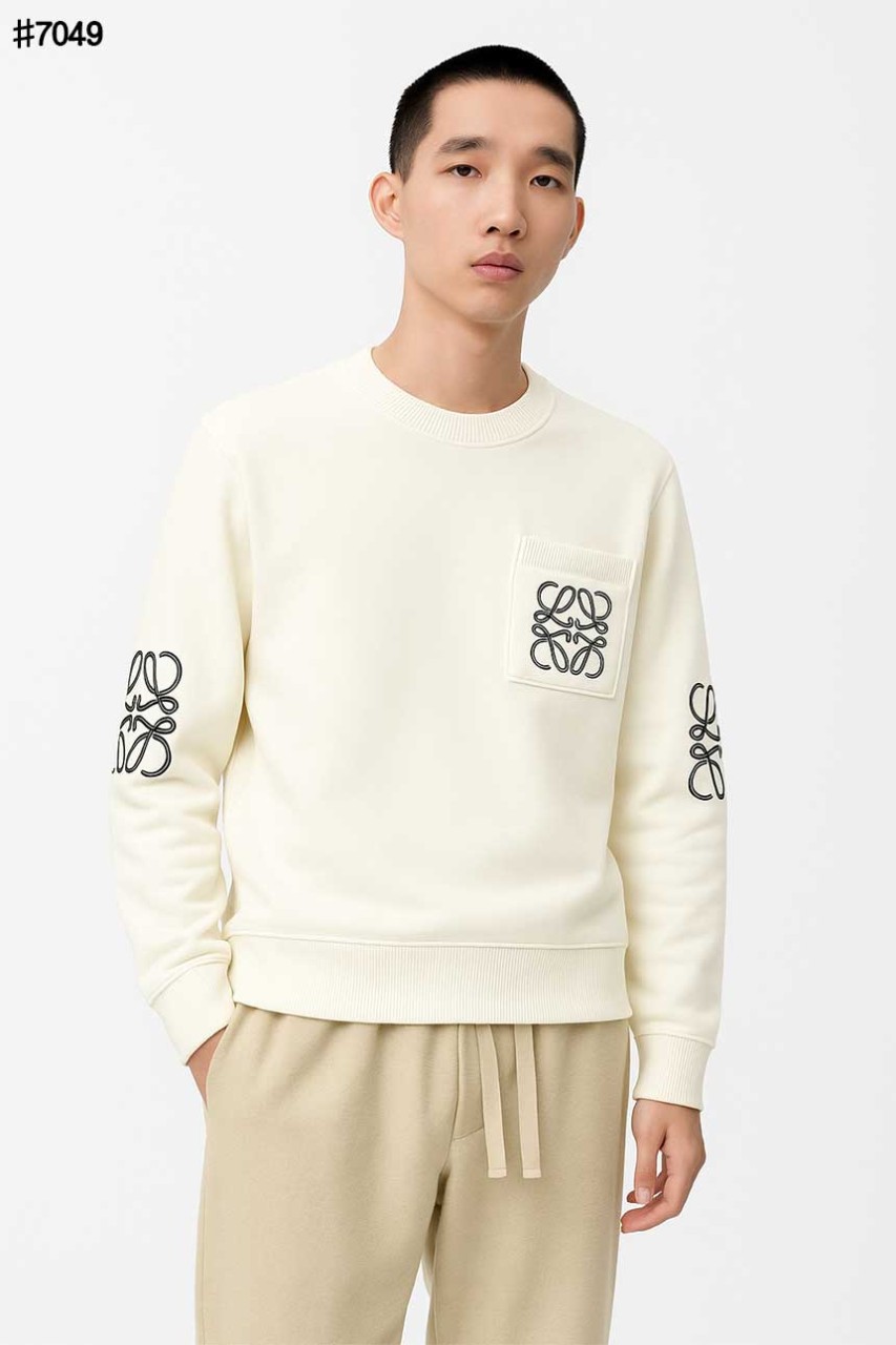 🍀 [LOEWE] 로에베 아나그램 포켓 빈티지 울 자카드 니트 풀오버 🍀