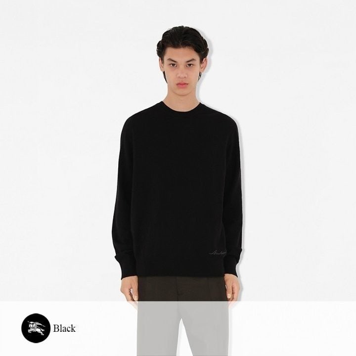 💕 버** 레터링 자수 라운드 니트 (남성)