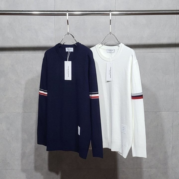 💕 톰* 아르배색 라운드 니트