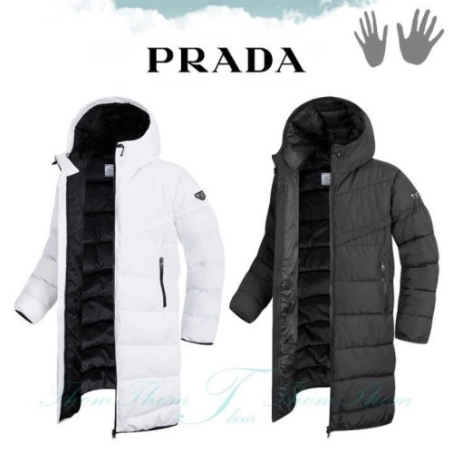 💕 프** 절개 후드 롱패딩