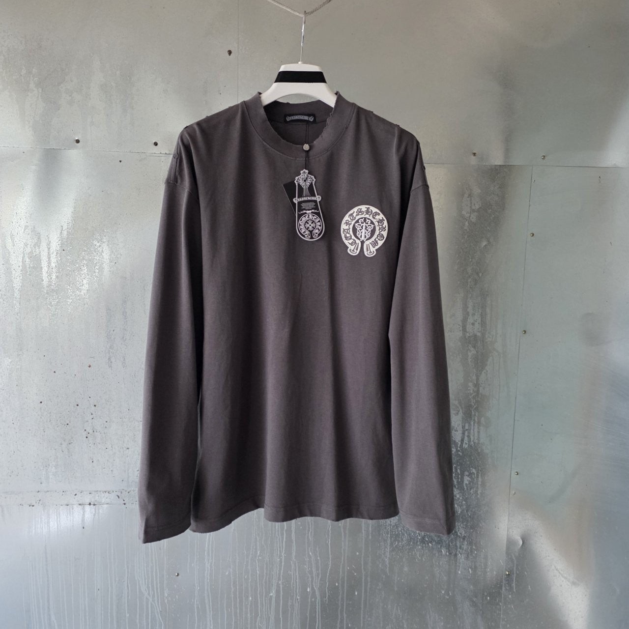 💕 크* 플래그 대거 오버 롱슬리브 티셔츠