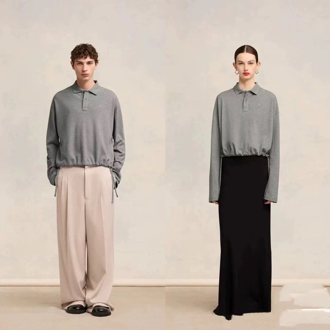 💕 아* 25 드 꾀흐 톤온톤 크롭 폴로 - 수입