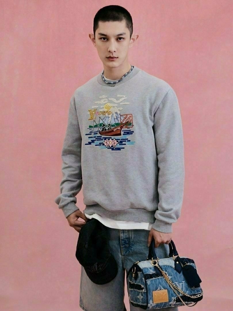 💕 루* 피싱보트자수 맨투맨