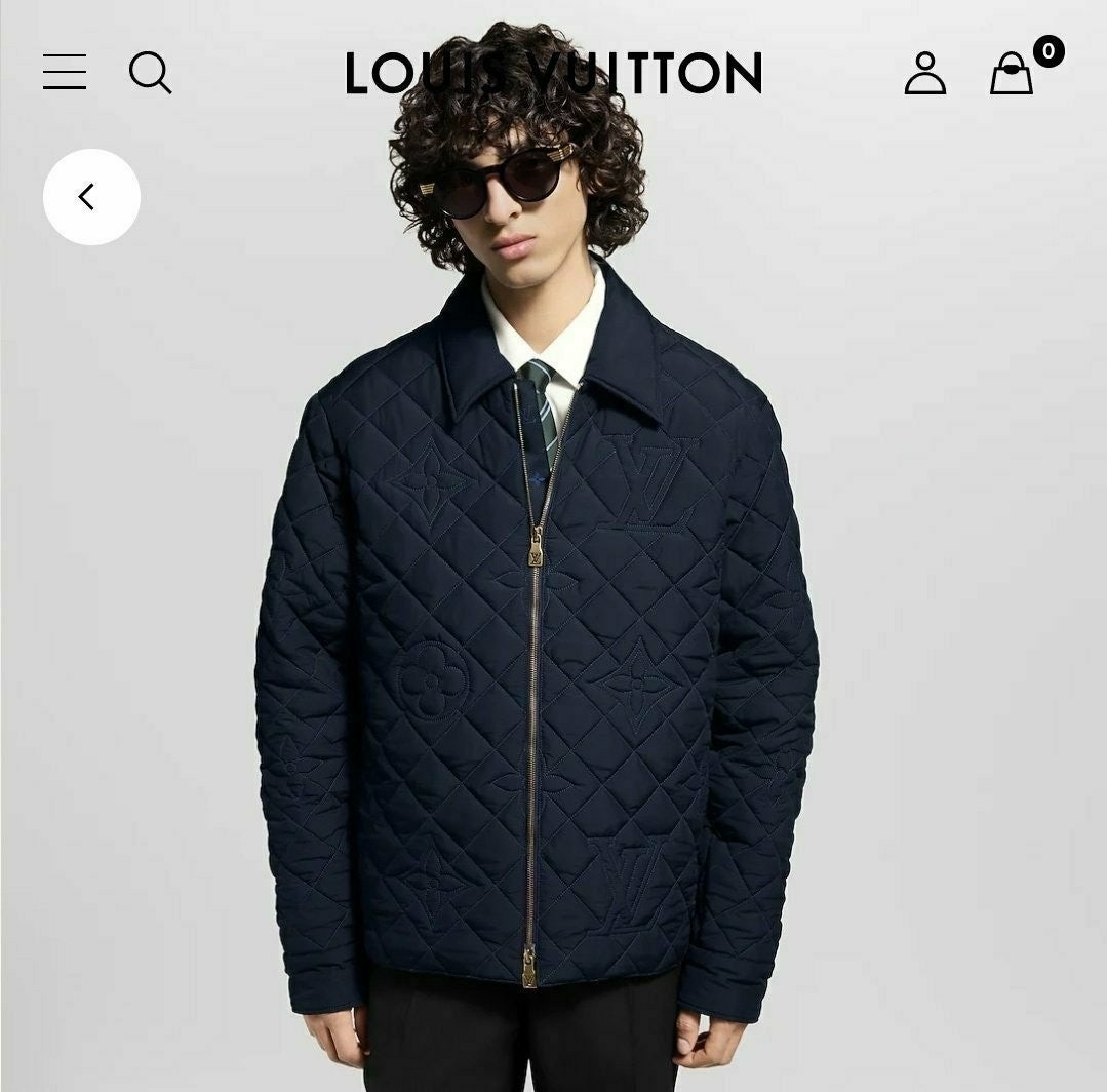 💕 루* 퀼티드 모노그램 오버 셔츠