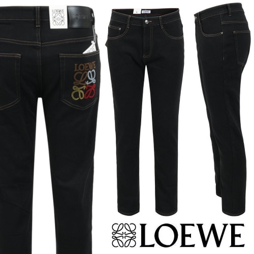 💕 로** 컬러 아나그램 부클 블랙 슬림 일자진 ☆기모 원단☆