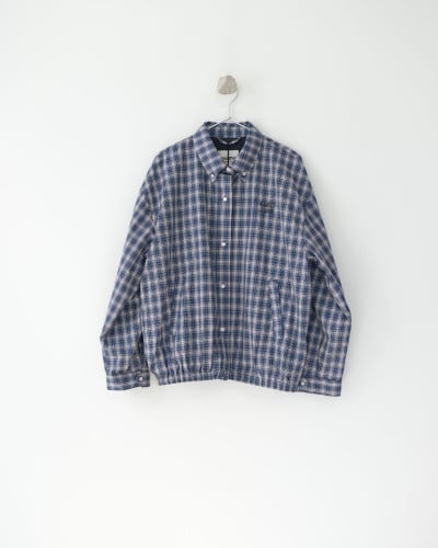 💕 미*** 25 깅엄 체크 라이트 블루종 자켓 - 수입