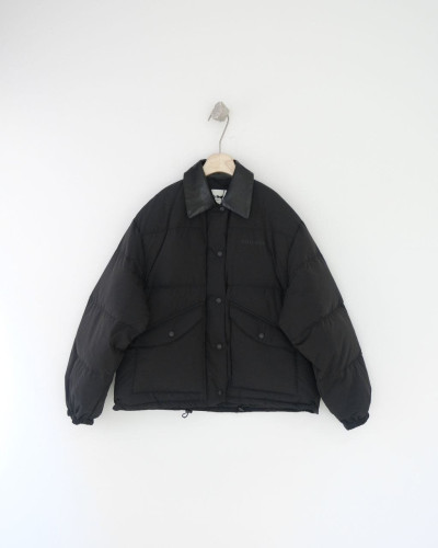 💕 미*** 컬렉션 레더 카라 다운 패딩 - 수입