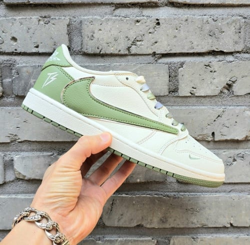 💕 나** x 트래비스 스캇 x 프라그먼트 에어조던1 로우 그린 Travis Scott x Fragment Design x Air Jordan1 Low 0G SP AJ1 그린
