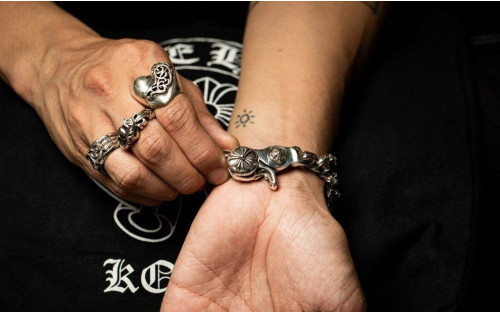 💕 크* CH 크로스 클립 더블 팬시 팔찌