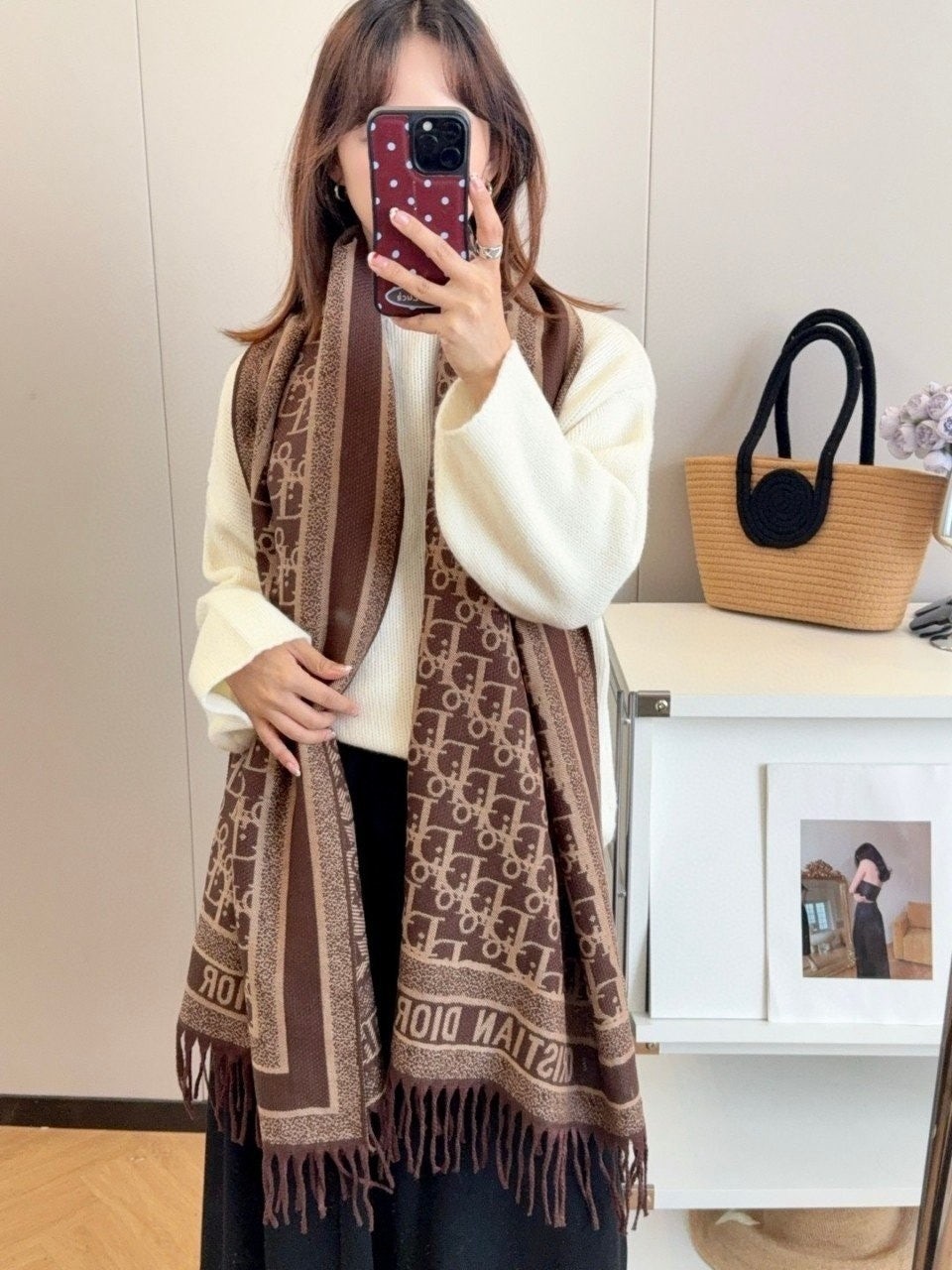 💕 디* 오블리크 머플러