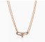 💕 티** 하드웨어 목걸이 로즈골드