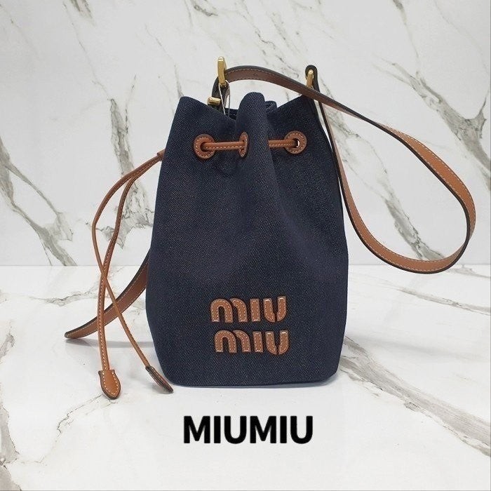 💕 미*** 로고 데님 버킷백 ⚓147