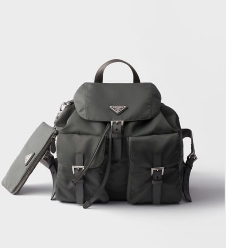 💕 프** 미디엄 리나일론 백팩 ㅡ머큐리 그레이